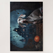 Weimaraner Halloween Beängstigend Puzzle (Vertikal)