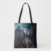Weimaraner Halloween Beängstigend Tasche (Vorderseite)
