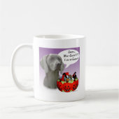 Weimaraner Halloween Candy Kaffeetasse (Links)