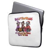 Weimaraner Halloween Erntedank Weihnachten Oversi Laptopschutzhülle (Vorderseite Links)
