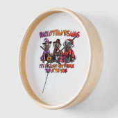 Weimaraner Halloween Erntedank Weihnachten Oversi Uhr (Winkel)