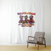 Weimaraner Halloween Erntedank Weihnachten Oversi Wandteppich (Beispiel)