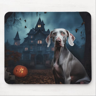 Weimaraner Halloween Gruselig Mousepad