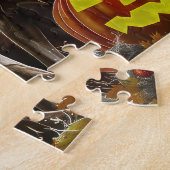 Weimaraner Halloween Gruselig Puzzle (Seite)