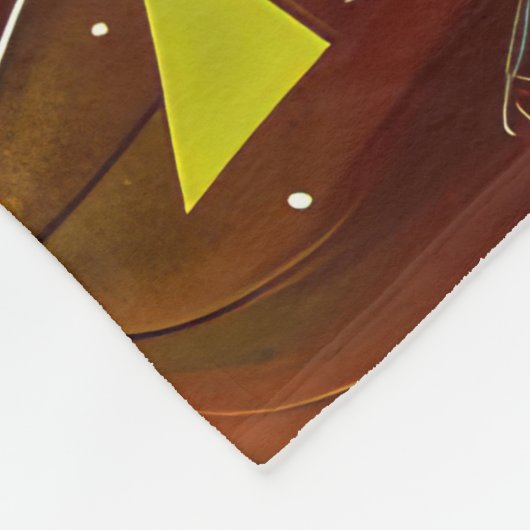 Weimaraner Halloween Spooky Fleecedecke (Ecke)