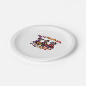 Weimaraner Halloween Thanksgiving Christmas Oversi Pappteller (Schrägansicht)