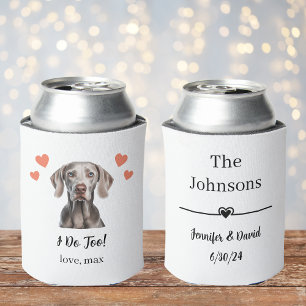 Weimaraner Haustier Wedding Can Cooler Dosenkühler