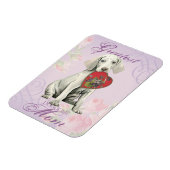 Weimaraner Herz Mama Magnet (Linke Seite)