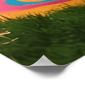 Weimaraner Hippie Meditation Session Zen Garden Poster (Ecke)