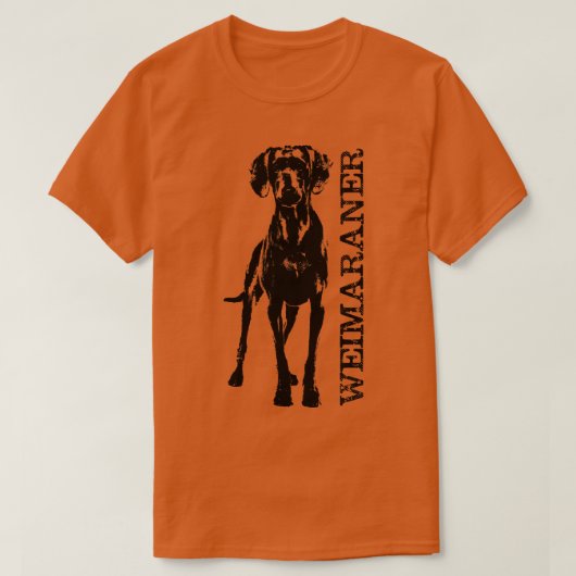 Weimaraner Hund 2 T-Shirt (Design vorne)