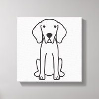 Weimaraner Hund Cartoon
