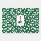 Weimaraner Hund (grau 1) Niedlich Geschenkpapier Set (Vorderseite)