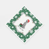 Weimaraner Hund (grau 1) Niedlich Serviette (Ecke)