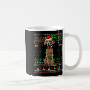 Weimaraner Hund hässliche Weihnachtspullover Feier Kaffeetasse