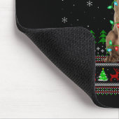 Weimaraner Hund hässliche Weihnachtspullover Holid Mousepad (Ecke)