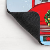 Weimaraner Hund im Auto mit der Tablette vom Weihn Mousepad (Ecke)