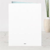 Weimaraner Hund im Schnee Weihnachten Karte (Rückseite)