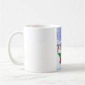 Weimaraner Hund in Weihnachten LKW Schnee Kaffeetasse (Links)