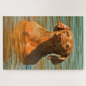 Weimaraner Hund Jigsaws. Puzzle (Horizontal)