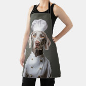 Weimaraner Hund Koch Schürze (InSitu)