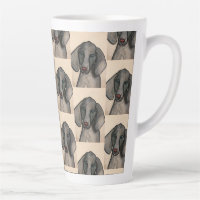 Weimaraner-Hund-Latte-Tasse