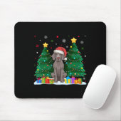 Weimaraner Hund liebt Weihnachtsmannmütze Ugly Chr Mousepad (Mit Mouse)