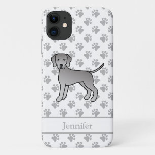 Weimaraner Hund Niedlicher Cartoon Illustration &  Case-Mate iPhone Hülle