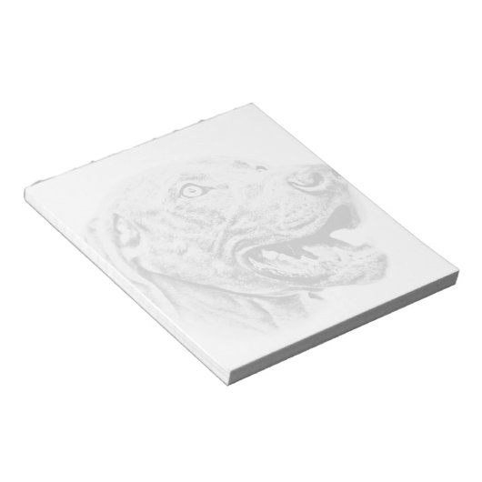 Weimaraner Hund Notizblock (angewinkelt)