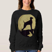 Weimaraner Hund Retro 3 Sweatshirt (Vorderseite)