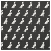 Weimaraner Hund Silhouette Haustier Stoff (Muster)