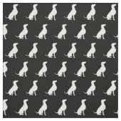 Weimaraner Hund Silhouette Haustier Stoff (Muster)