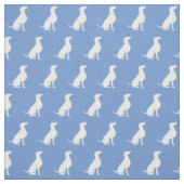 Weimaraner Hund Silhouette Pet Light Blue Stoff (Muster)