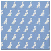 Weimaraner Hund Silhouette Pet Light Blue Stoff (Muster)