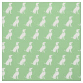 Weimaraner Hund Silhouette Pet Sage Green Stoff (Muster)