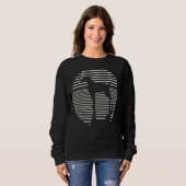 Weimaraner Hund Sweatshirt (Vorne ganz)