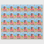 Weimaraner Hund Valentinstag Lkw Herz Geschenkpapier (Flach)