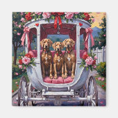 Weimaraner Hund Valentinstag  Magnet (Vorne)