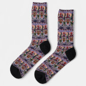 Weimaraner Hund Valentinstag Socken (Linkes Detail)