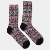 Weimaraner Hund Valentinstag Socken (Rechts)