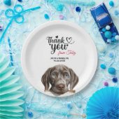 Weimaraner Hund Wedding Danke Pappteller (Party)