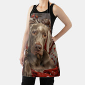 Weimaraner Hund Weihnachtsfestlich Schürze (InSitu)