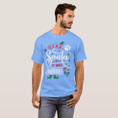 Weimaraner Hund Weihnachtsmädchen T-Shirt (Vorne ganz)