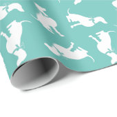 Weimaraner Hund Welpe Geschenkpapier (Rolleneckpunkt)