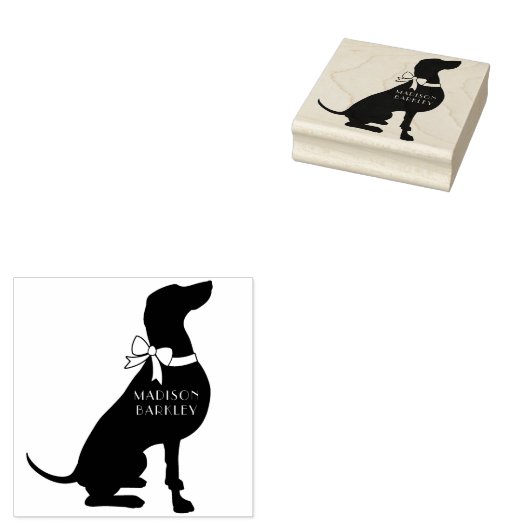 Weimaraner Hund Welpe Gummistempel (Stempel)