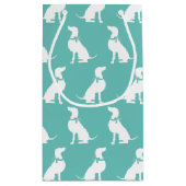 Weimaraner Hund Welpe Kleine Geschenktüte (Rückseite)