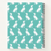 Weimaraner Hund Welpe Notizblock (Rückseite)