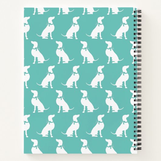 Weimaraner Hund Welpe Notizblock (Rückseite)