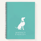 Weimaraner Hund Welpe Notizblock (Vorderseite)