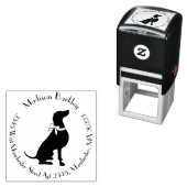 Weimaraner Hund Welpe Permastempel (Beispiel)