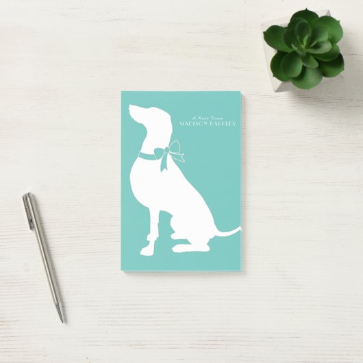 Weimaraner Hund Welpe Post-it Klebezettel (Büro)